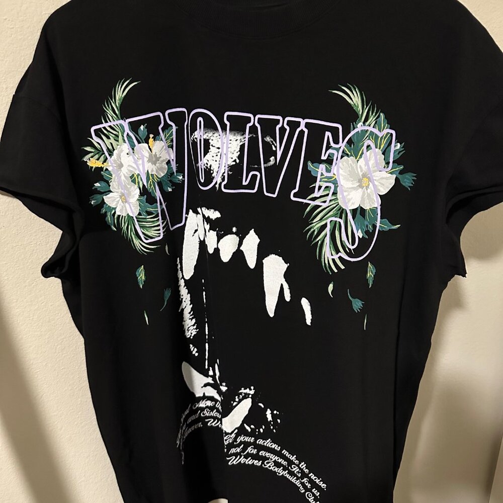 Darc Sport Wolves - Island Premium (Cap Sleeve) Tee - Black- XL